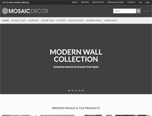 Tablet Screenshot of mosaicdecor.com